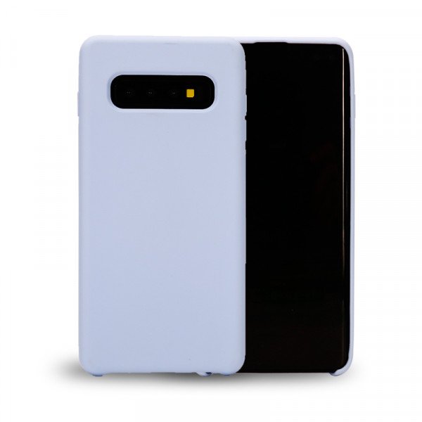 Wholesale Galaxy S10 Slim Silicone Hard Case (Sky Blue)